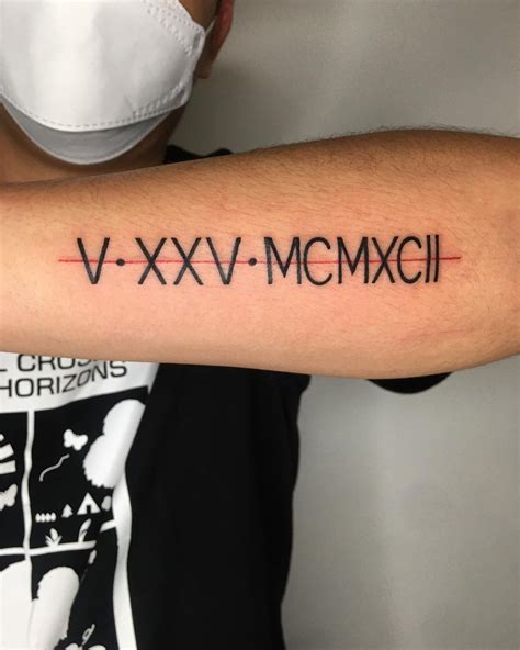 Tribute Tattoo. . 9 roman numerals tattoo